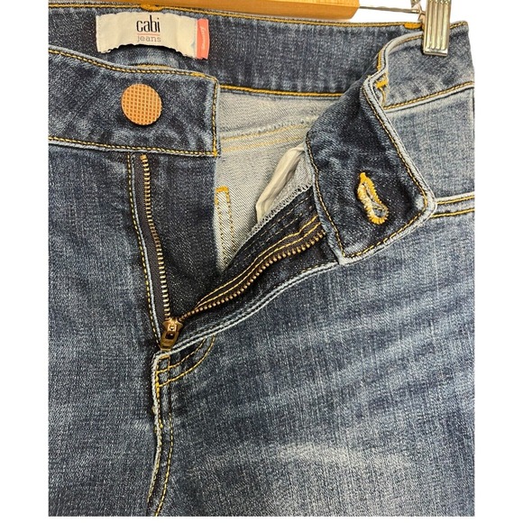 CAbi Jeans Womens 8 The Skinny Classic Wash Mid Rise Raw Hem Stretch 5882 Blue - Picture 10 of 15